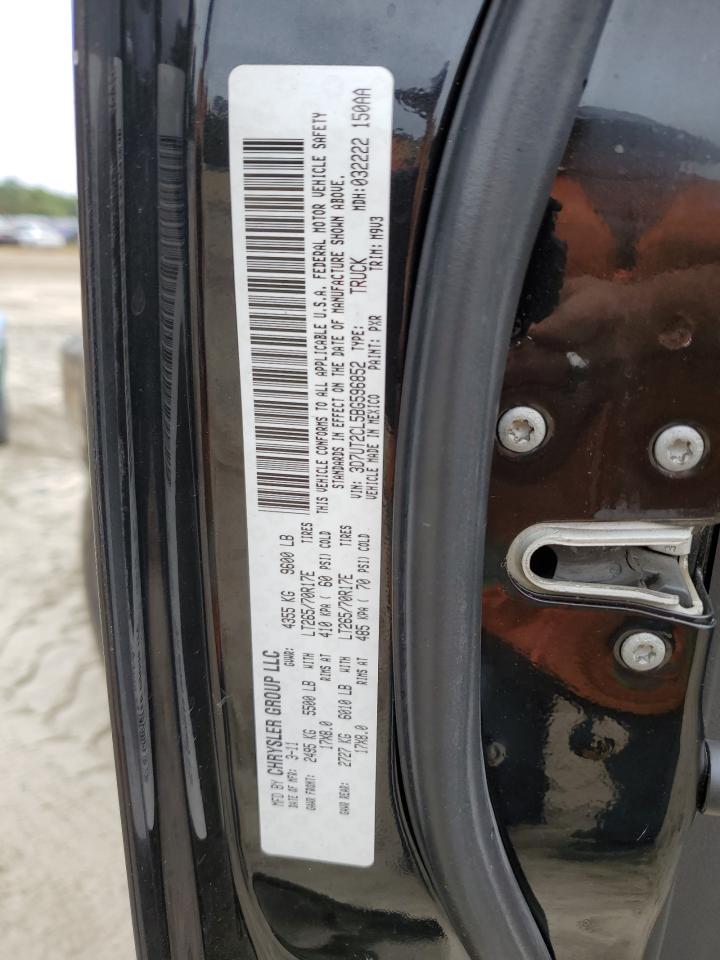 2011 Dodge RAM VIN 3D7UT2CL5BG596852 Copart auction photo, burn / minor dent/scratches damage thumbnail 13