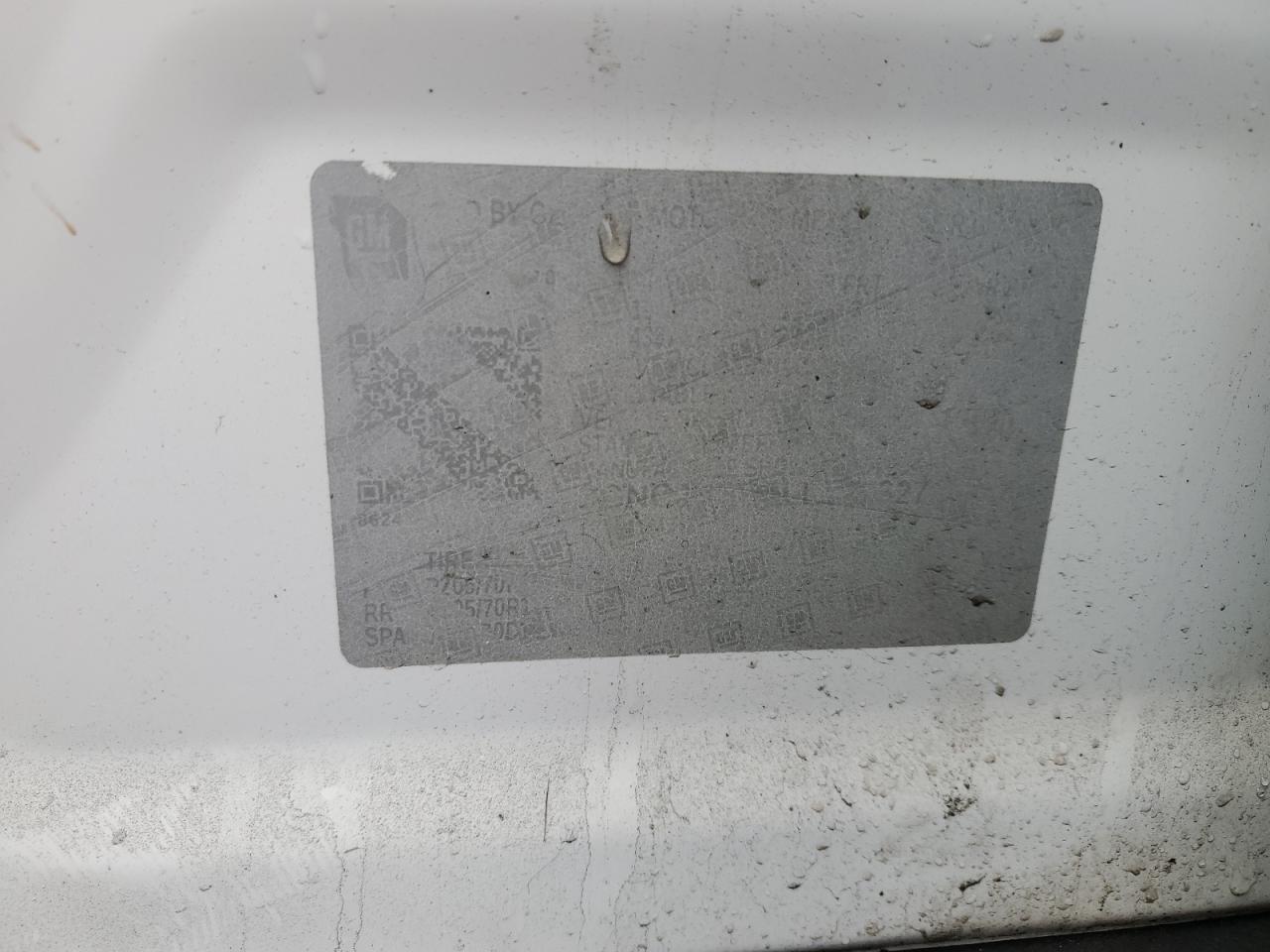 2020 Chevrolet Trax VIN 3GNCJNSB5LL121627 Copart auction photo, front end / side damage thumbnail 15