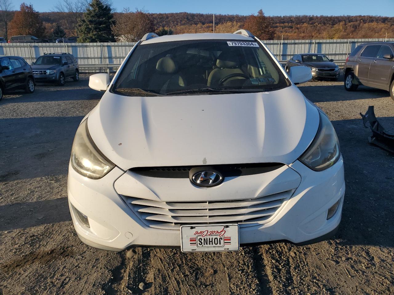 2014 Hyundai Tucson VIN KM8JU3AG3EU933036 Copart auction photo, rear end damage thumbnail 5