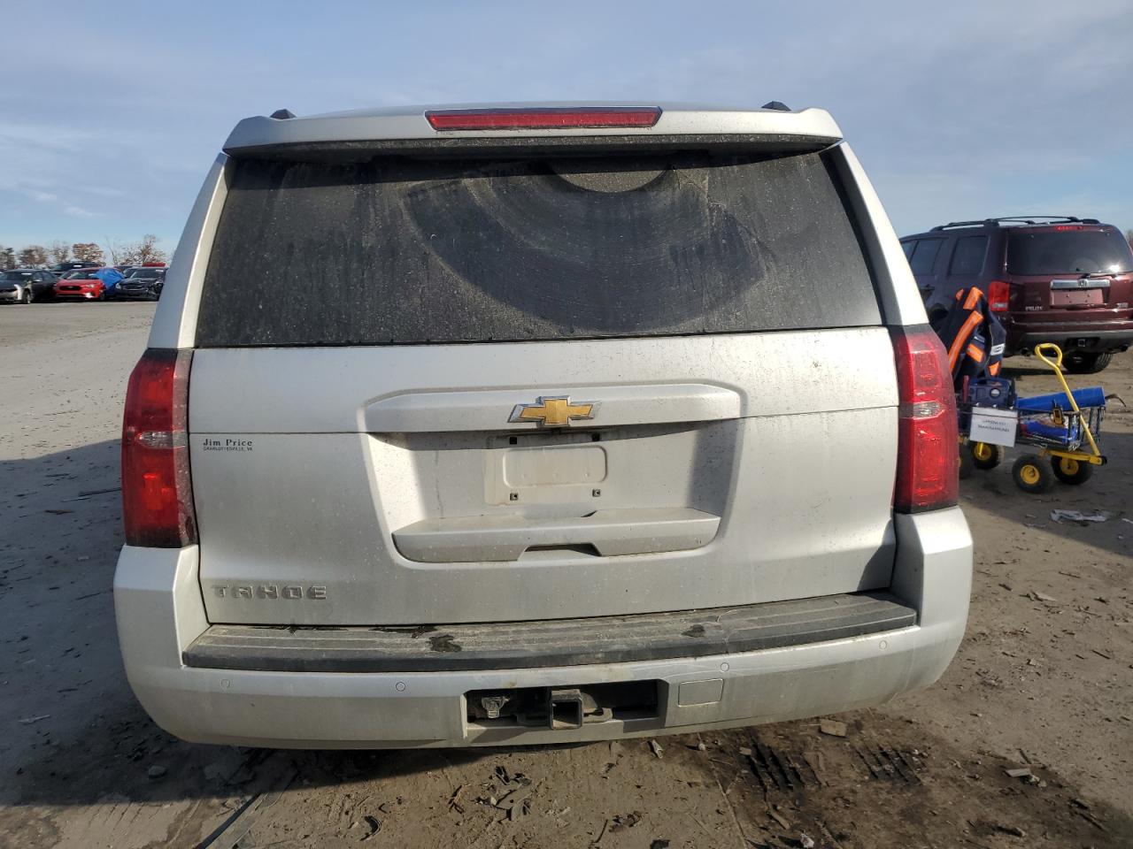2015 Chevrolet Tahoe VIN 1GNSKBKCXFR294461 Copart auction photo, front end / side damage thumbnail 6