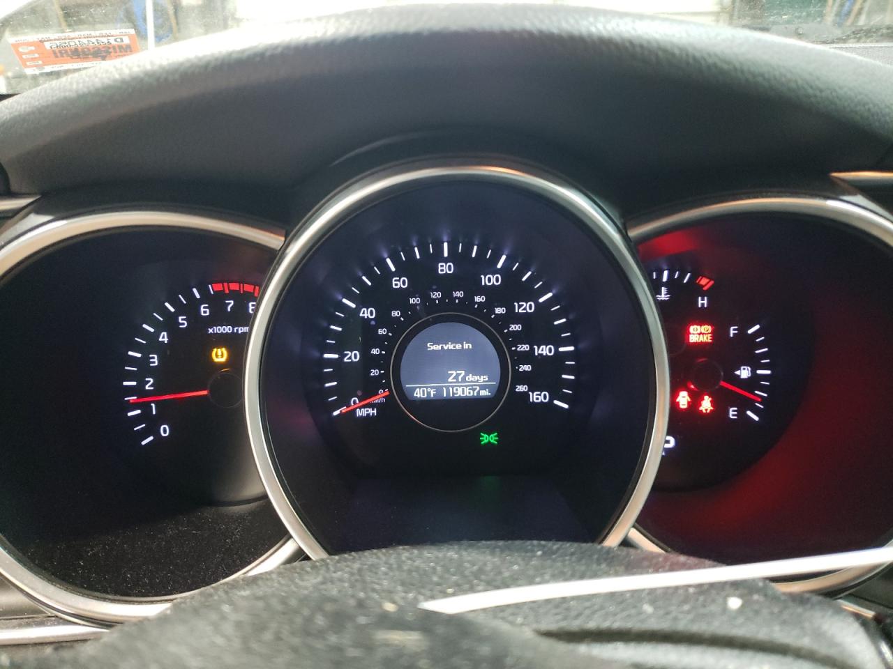 2014 KIA Optima VIN 5XXGN4A70EG282469 Copart auction photo, front end / minor dent/scratches damage thumbnail 9