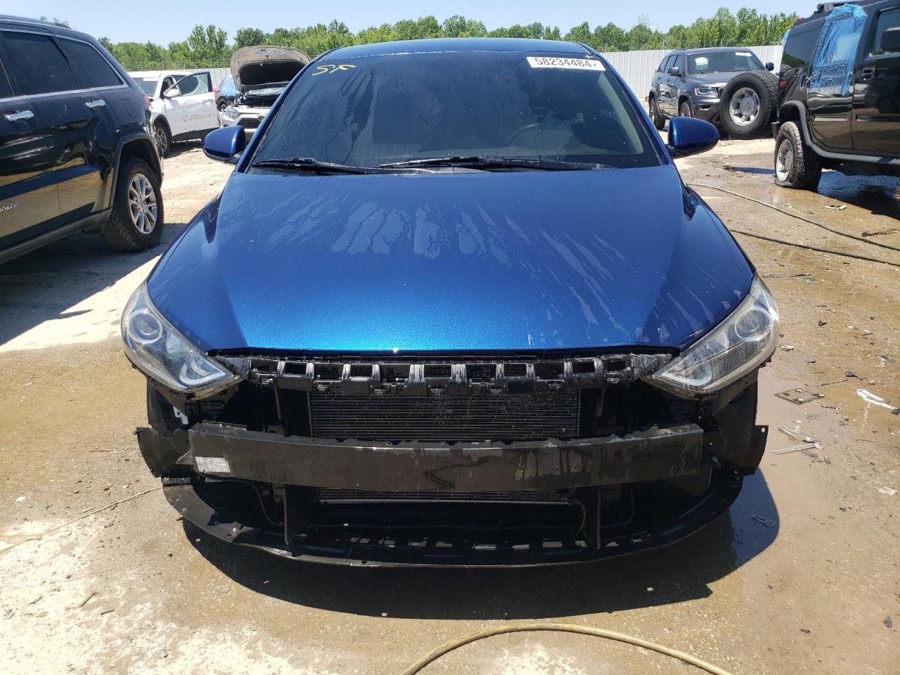 2017 Hyundai Elantra VIN 5NPD84LF9HH176612 Copart auction photo, front end / vandalism damage thumbnail 5