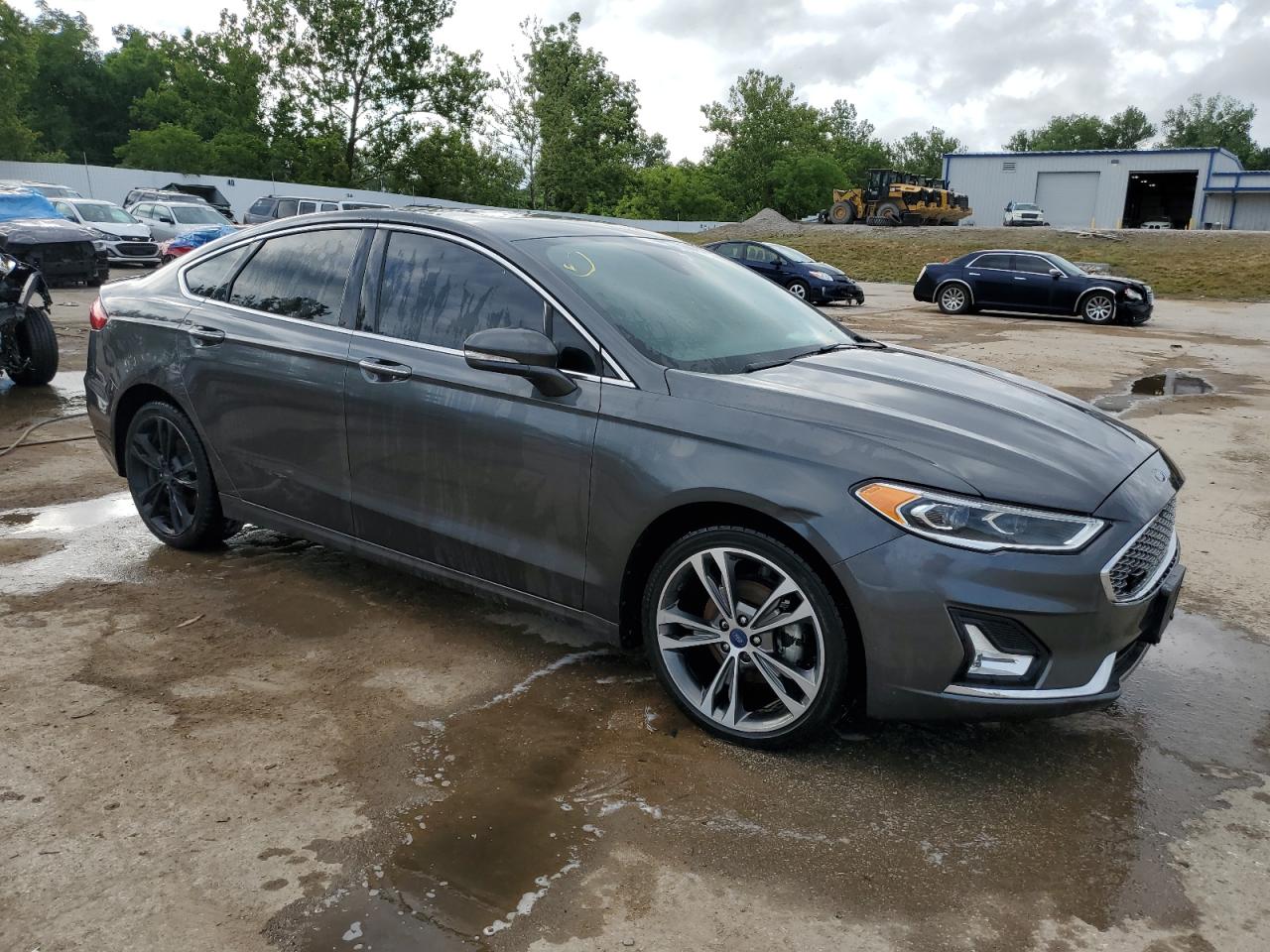 2020 Ford Fusion VIN 3FA6P0D9XLR133017 Copart auction photo, water/flood damage thumbnail 4