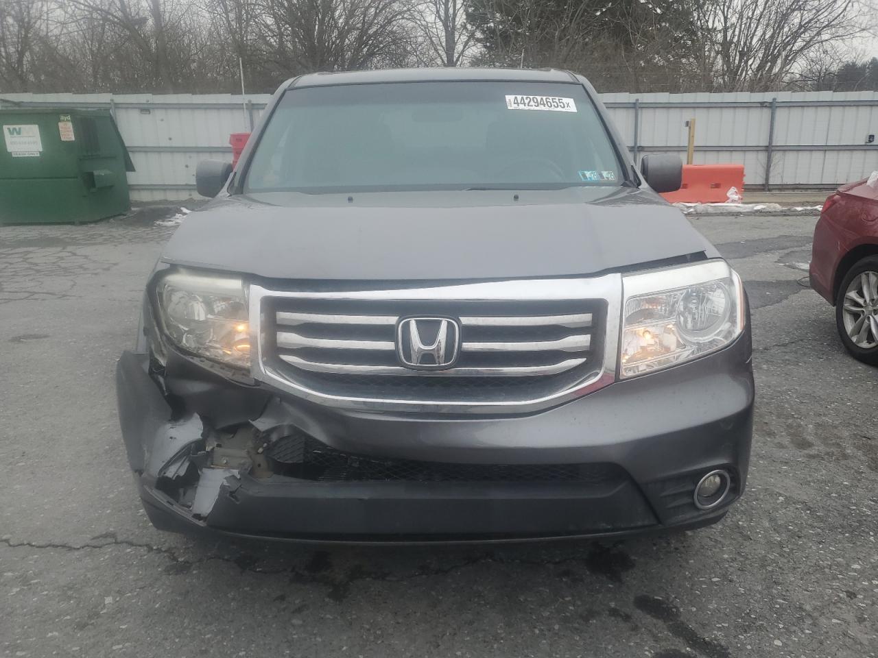 2013 Honda Pilot VIN 5FNYF4H42DB040040 Copart auction photo, front end damage thumbnail 5