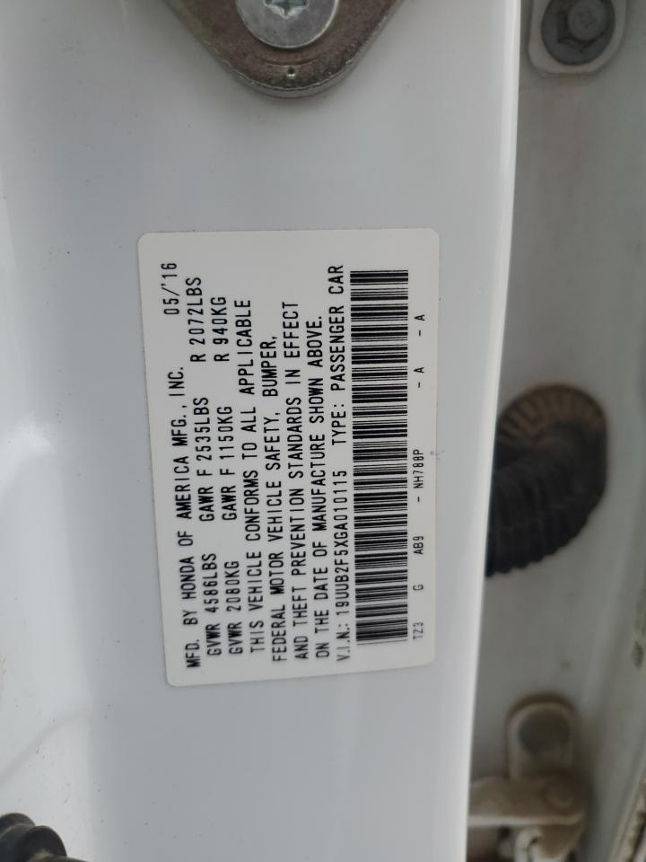 2016 Acura TLX VIN 19UUB2F5XGA010115 Copart auction photo, front end damage thumbnail 12