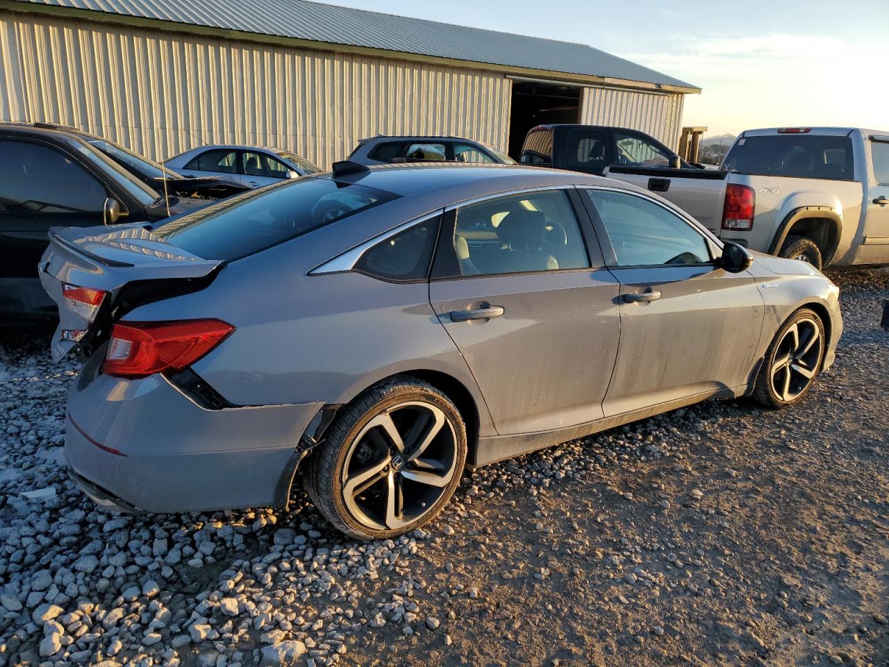 2022 Honda Accord VIN 1HGCV3F28NA030715 Copart auction photo, rear end damage thumbnail 3