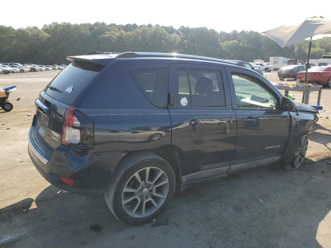 2014 Jeep Compass VIN 1C4NJCCB2ED877008 Copart auction photo, undercarriage / front end damage thumbnail 3