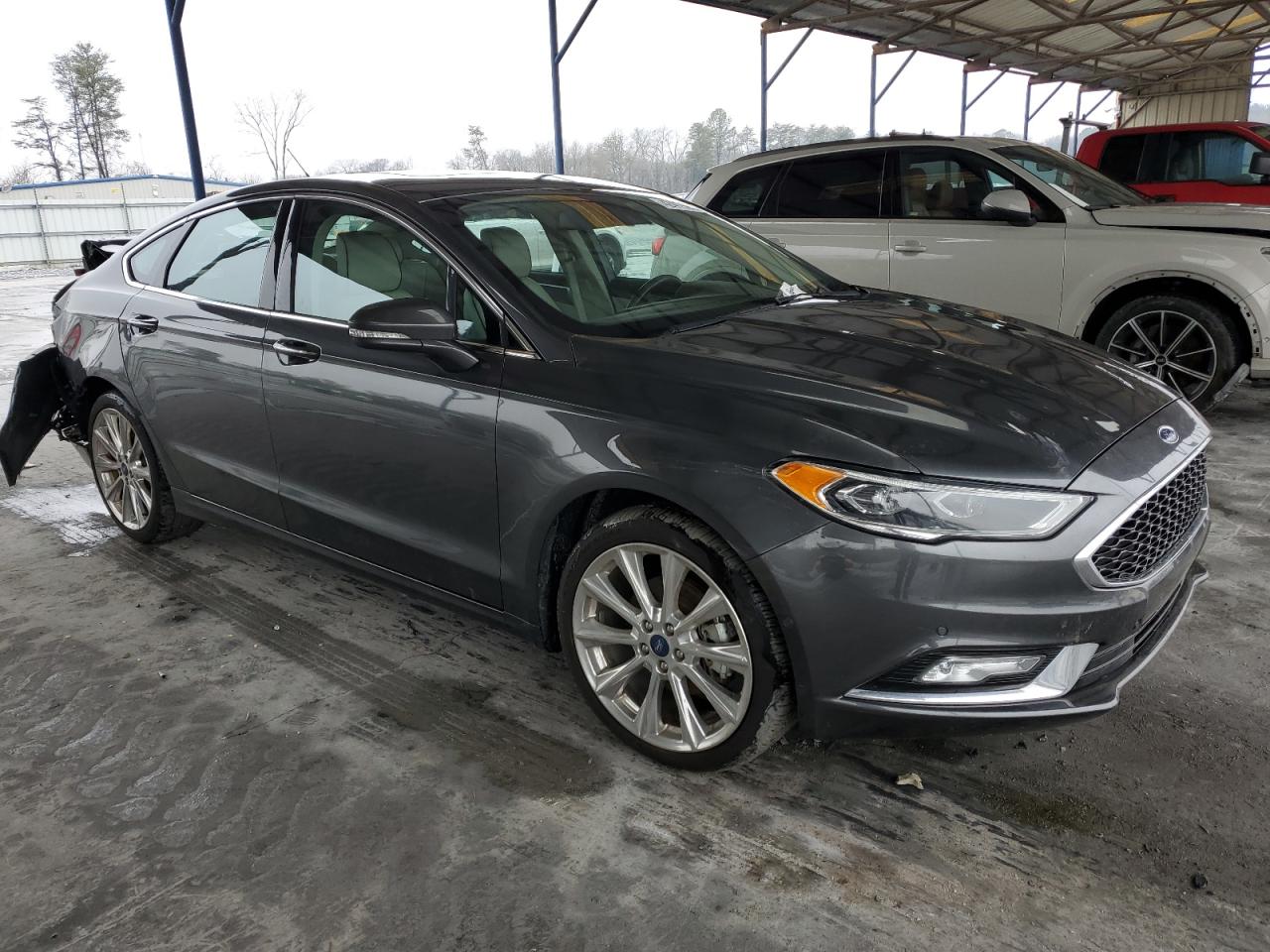 2017 Ford Fusion VIN 3FA6P0K97HR402195 Copart auction photo, rear end damage thumbnail 4