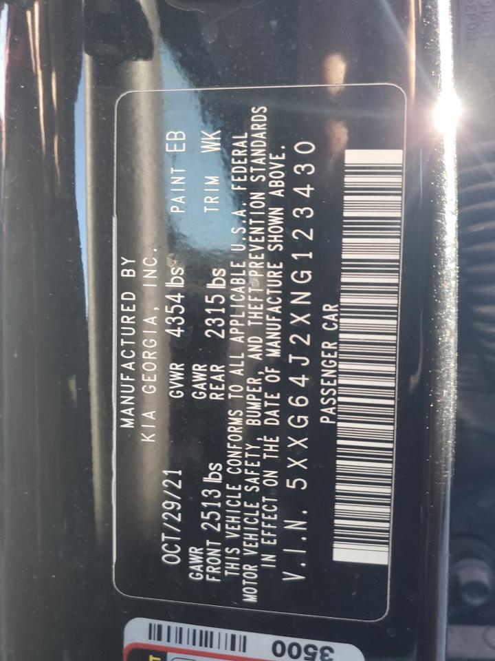 2022 KIA K5 VIN 5XXG64J2XNG123430 Copart auction photo, all over damage thumbnail 12