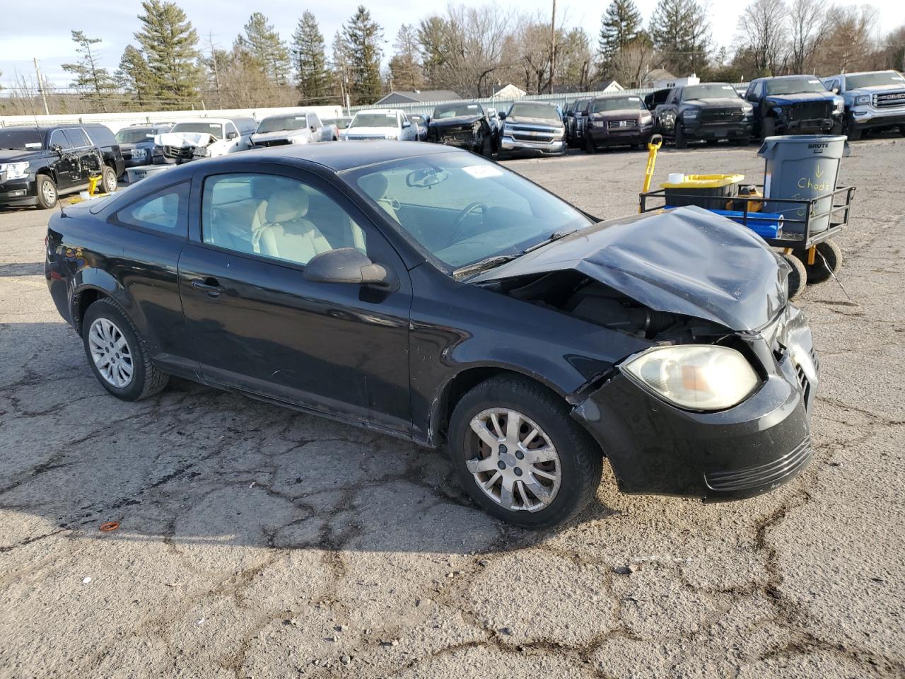2010 Chevrolet Cobalt VIN 1G1AB1F59A7237661 Copart auction photo, front end / side damage thumbnail 4