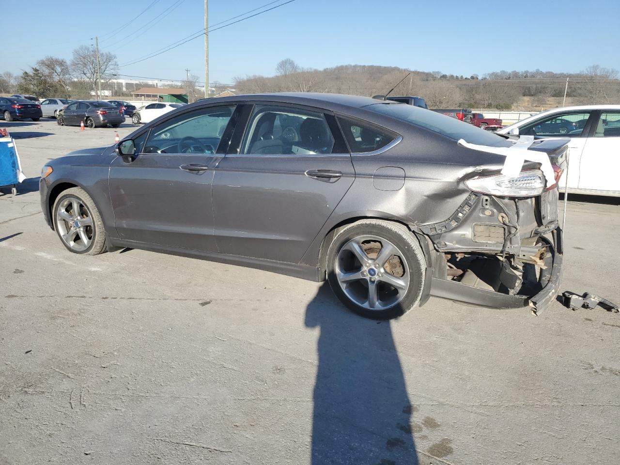 2013 Ford Fusion VIN 3FA6P0HR0DR131823 Copart auction photo, rear end damage thumbnail 2