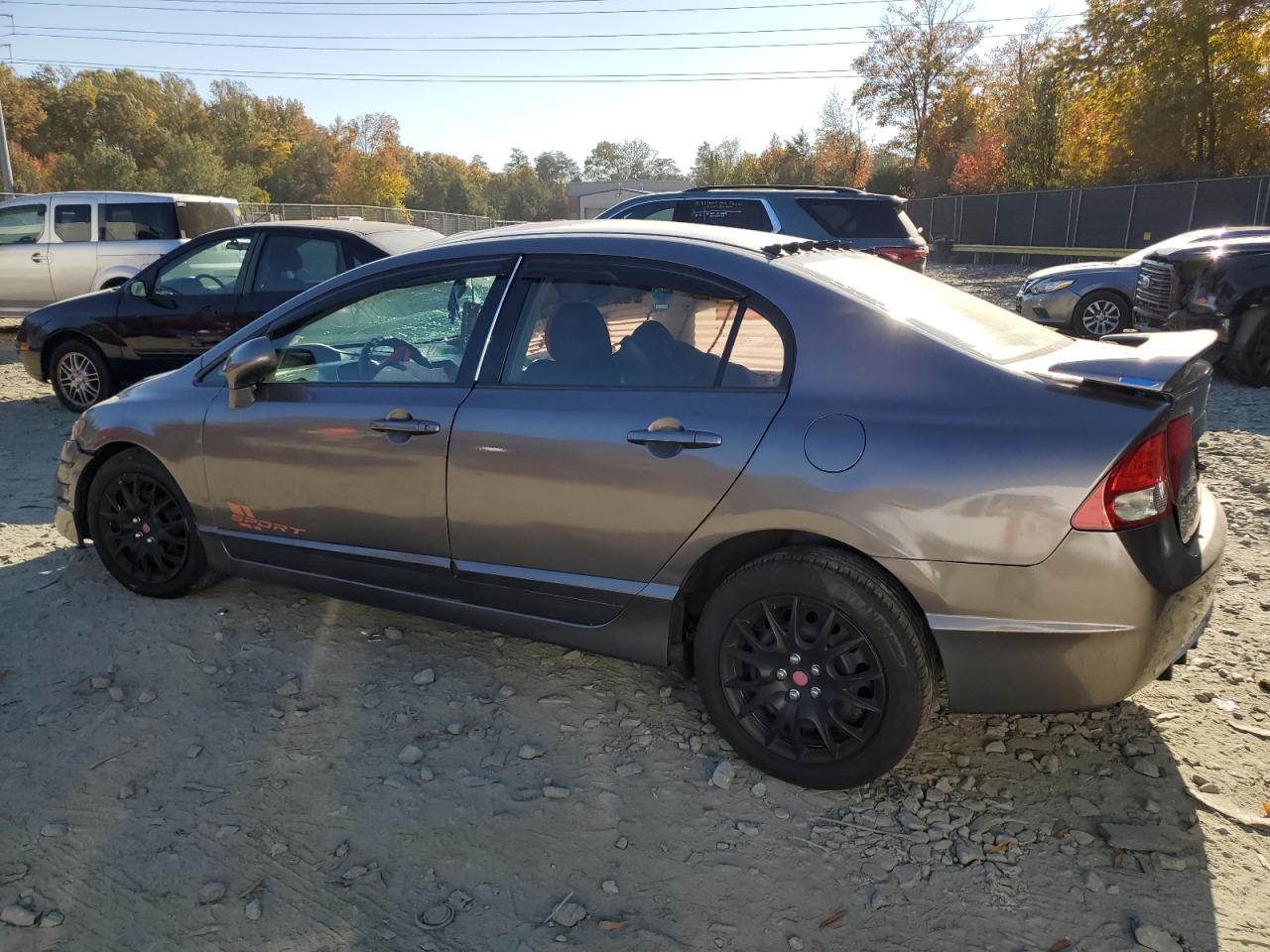 2010 Honda Civic VIN 2HGFA1F5XAH506384 Copart auction photo, side / front end damage thumbnail 2