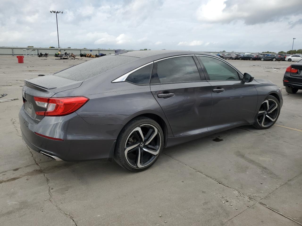 2019 Honda Accord VIN 1HGCV1F37KA018578 Copart auction photo, front end / rear end damage thumbnail 3