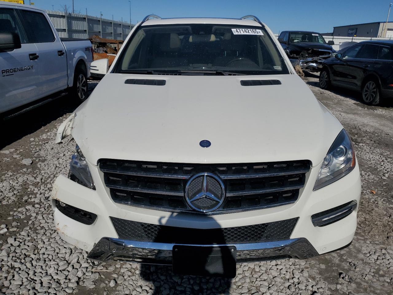 2012 Mercedes-Benz M-klasse VIN 4JGDA5HB3CA058535 Copart auction photo, front end / side damage thumbnail 5