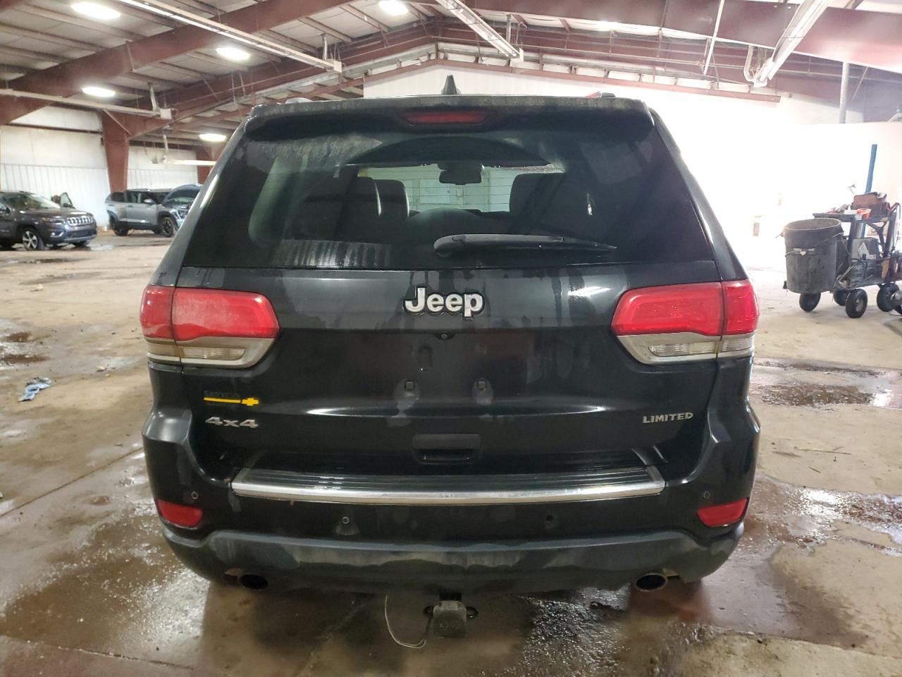 2014 Jeep Grand Cherokee VIN 1C4RJFBG3EC373282 Copart auction photo, front end / side damage thumbnail 6