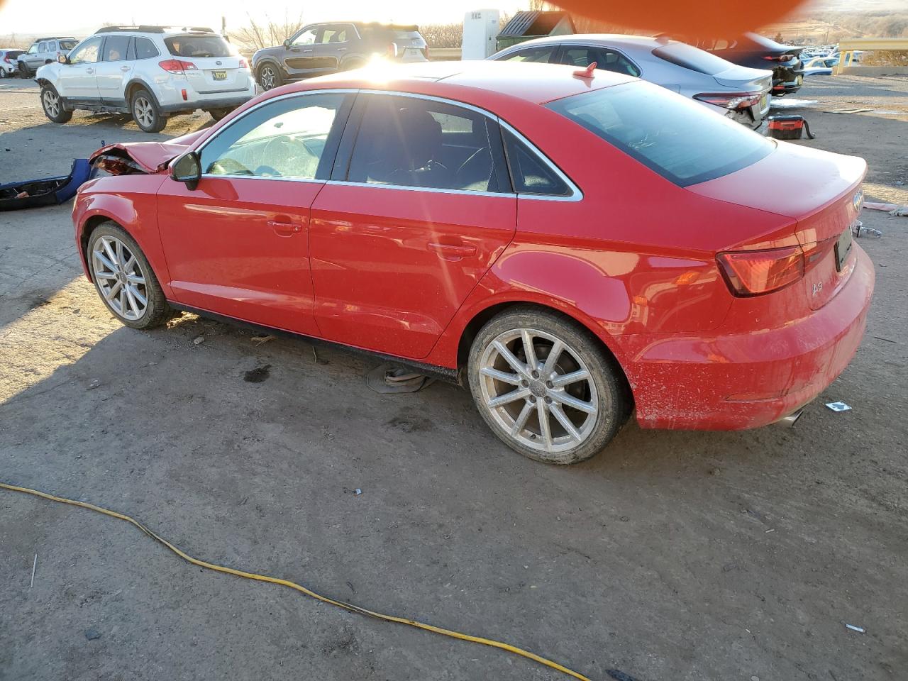 2015 Audi A3 VIN WAUEFGFF5F1041667 Copart auction photo, front end damage thumbnail 2
