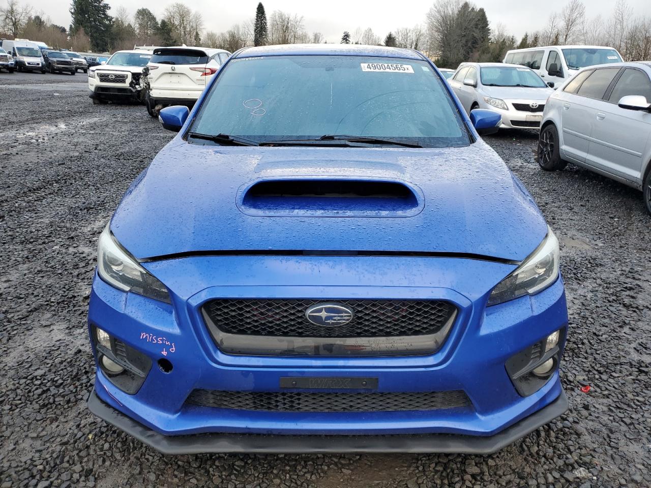 2016 Subaru WRX VIN JF1VA1L69G9802700 Copart auction photo, side damage thumbnail 5