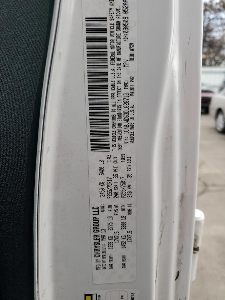 2013 Jeep Wrangler VIN 1C4BJWDG3DL626713 Copart auction photo, mechanical / minor dent/scratches damage thumbnail 13