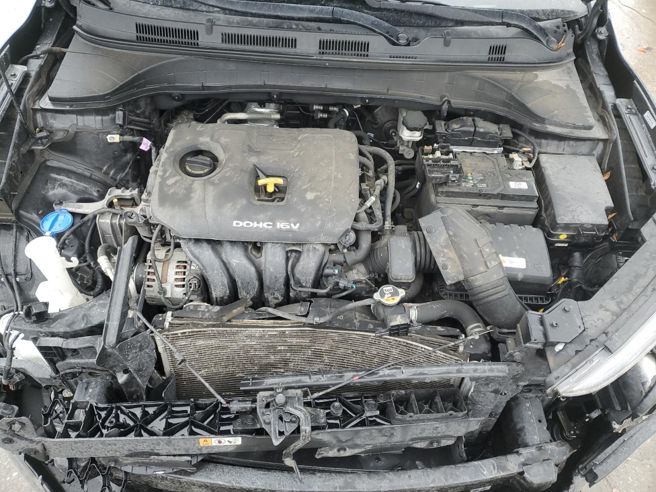 2021 Hyundai Kona VIN KM8K22AA8MU660366 Copart auction photo, front end damage thumbnail 12