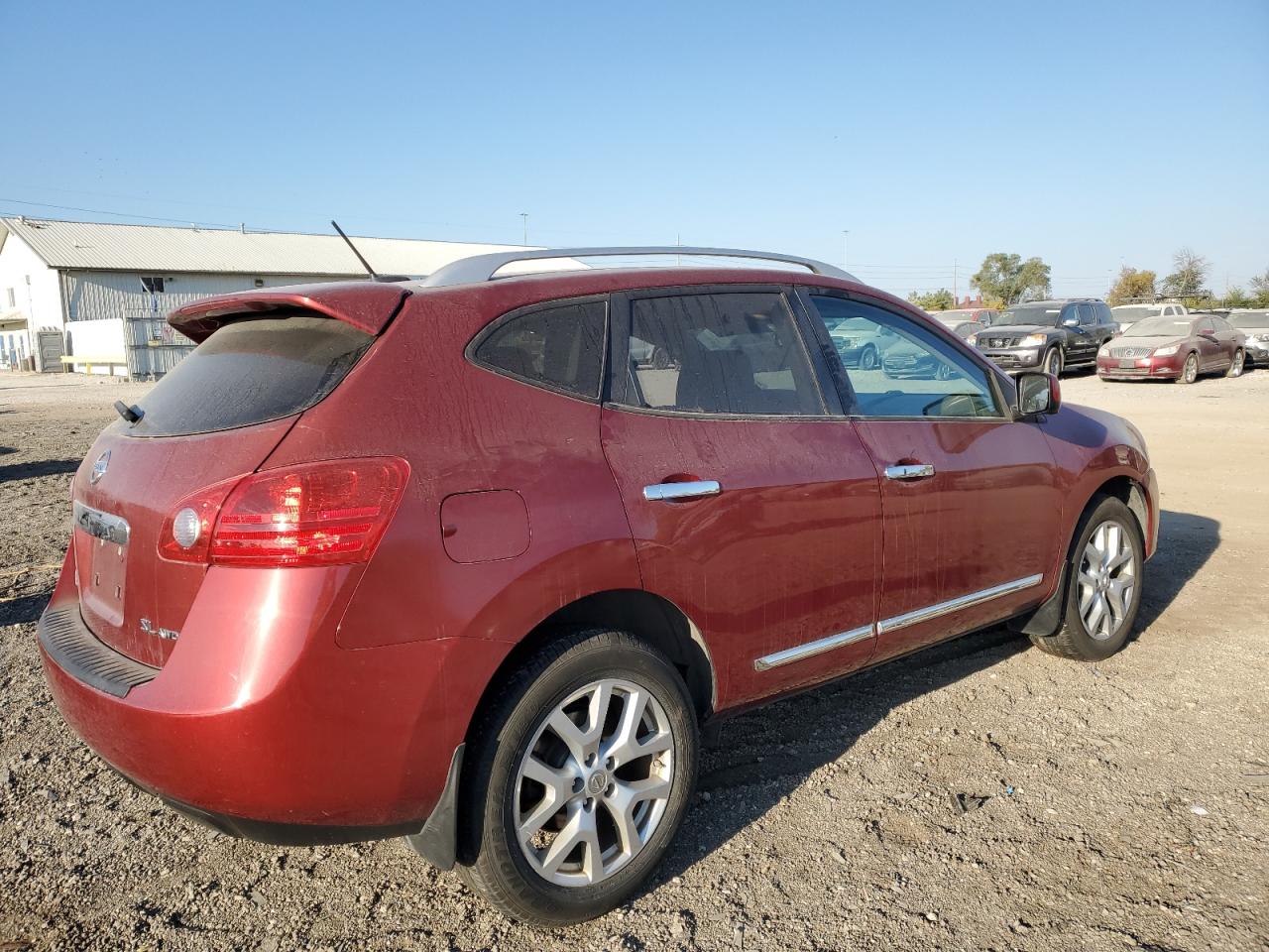 2012 Nissan Rogue VIN JN8AS5MV1CW414024 Copart auction photo, side / front end damage thumbnail 3