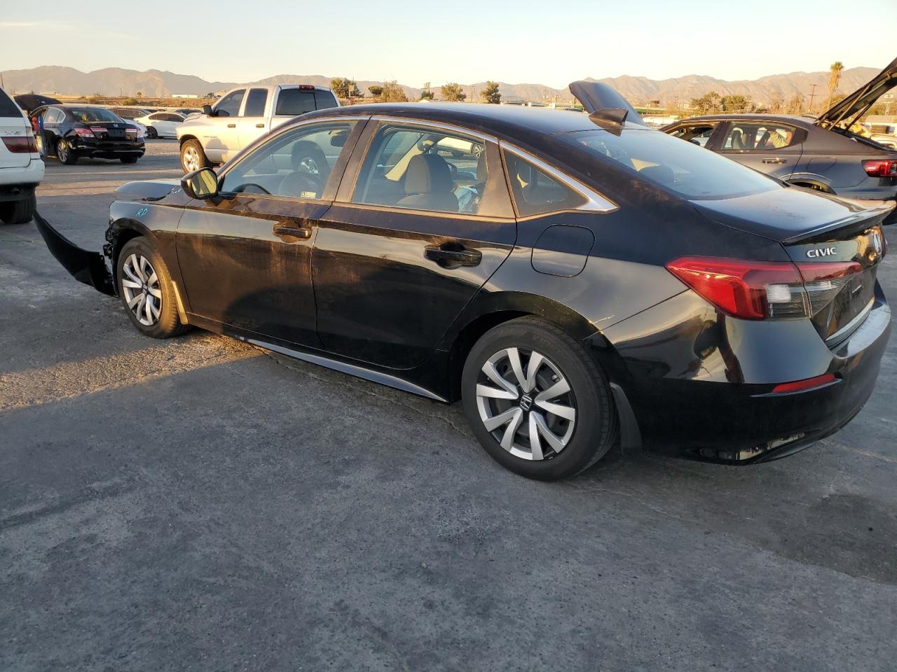 2022 Honda Civic VIN 2HGFE2F28NH545626 Copart auction photo, front end damage thumbnail 2