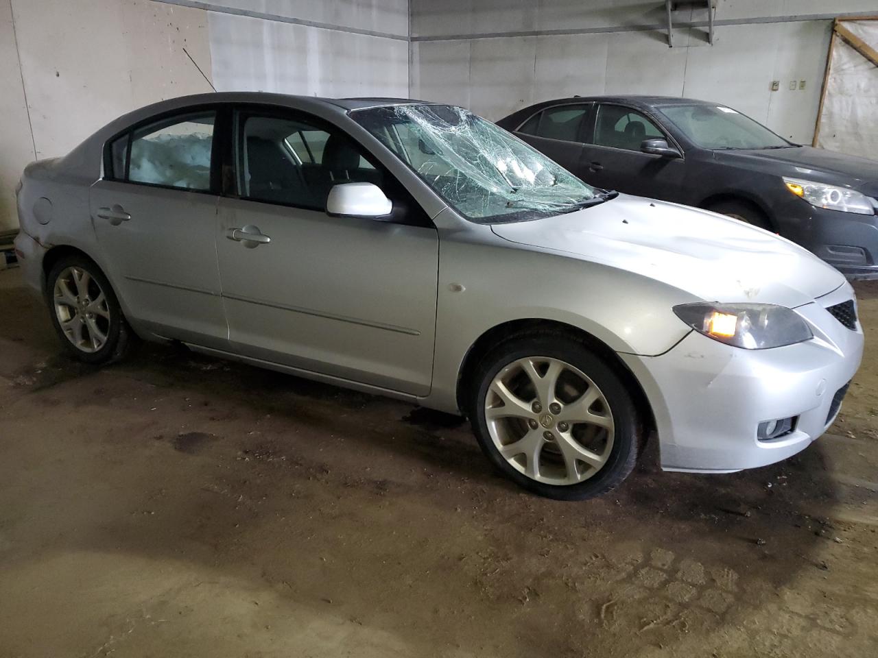 2008 Mazda 3 VIN JM1BK32F481151208 Copart auction photo, top/roof / water/flood damage thumbnail 4