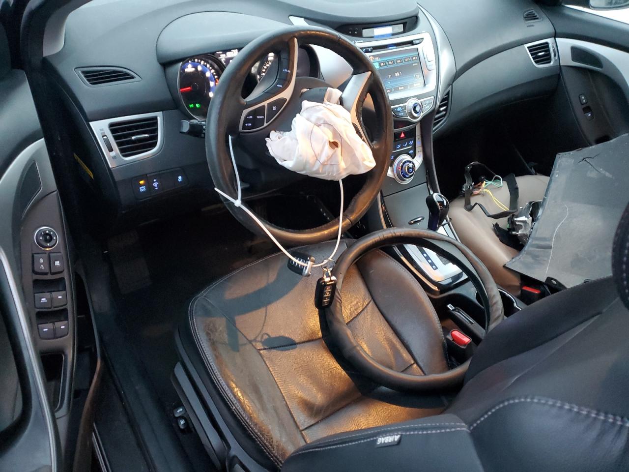 2012 Hyundai Elantra VIN 5NPDH4AE7CH137553 Copart auction photo, all over damage thumbnail 8