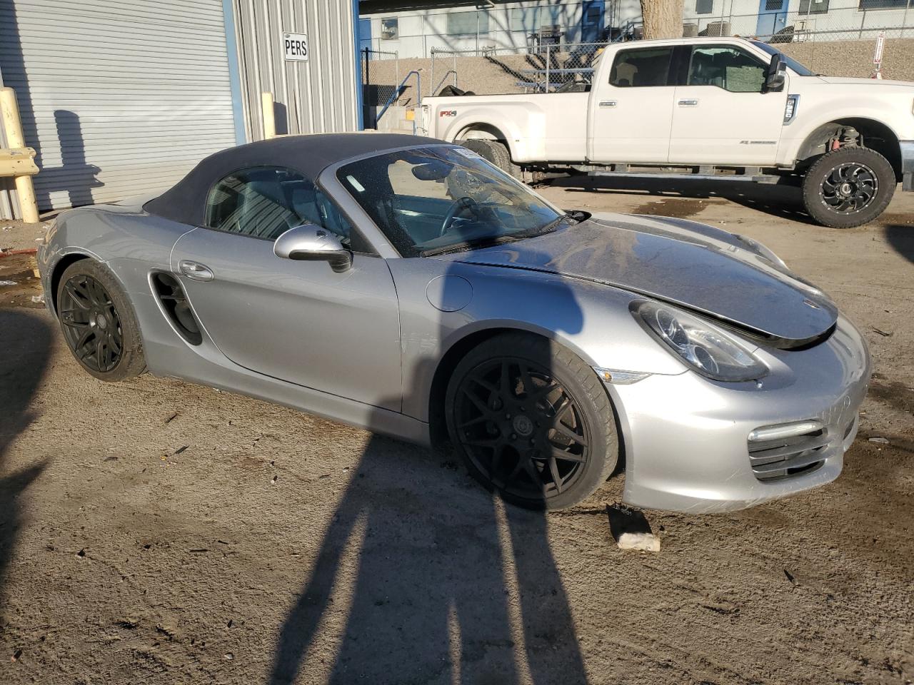 2013 Porsche Boxster VIN WP0CA2A85DS114337 Copart auction photo, side damage thumbnail 4