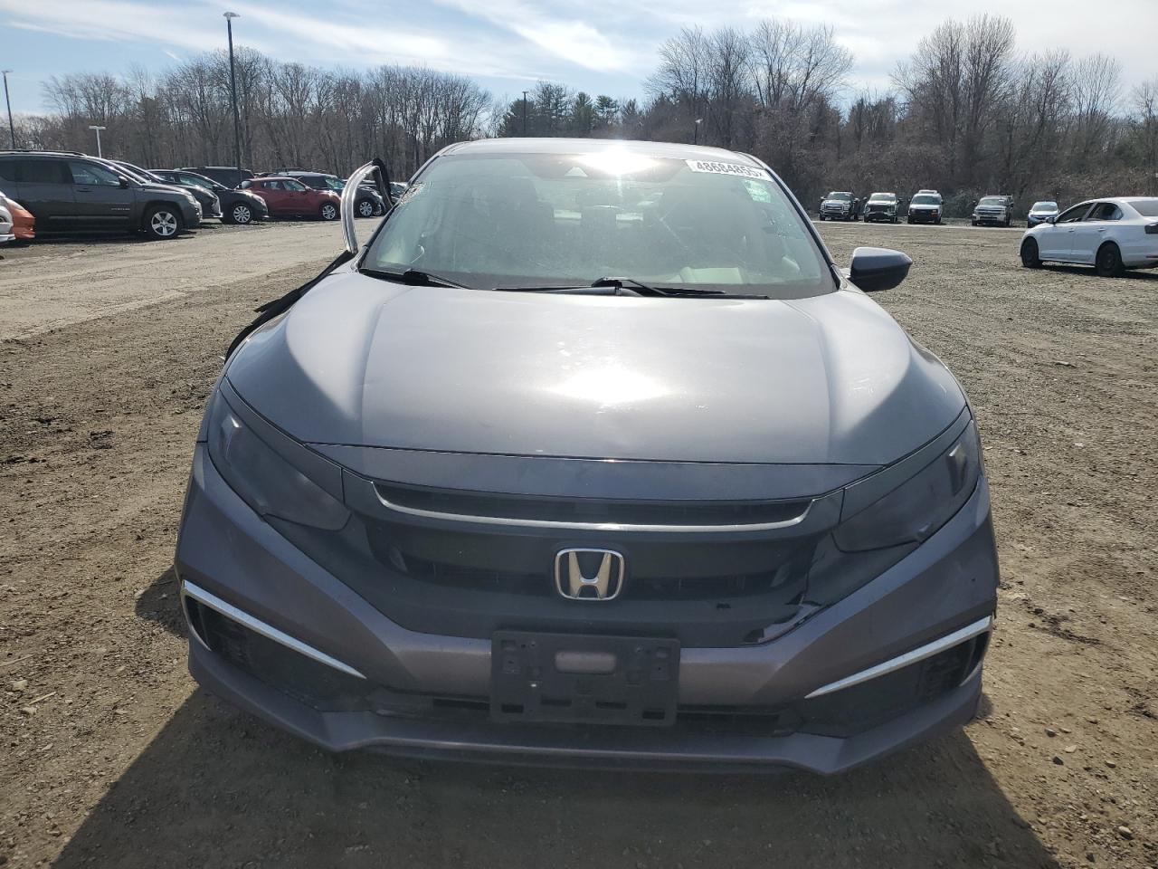 2019 Honda Civic VIN 2HGFC2F63KH575718 Copart auction photo, side / front end damage thumbnail 5