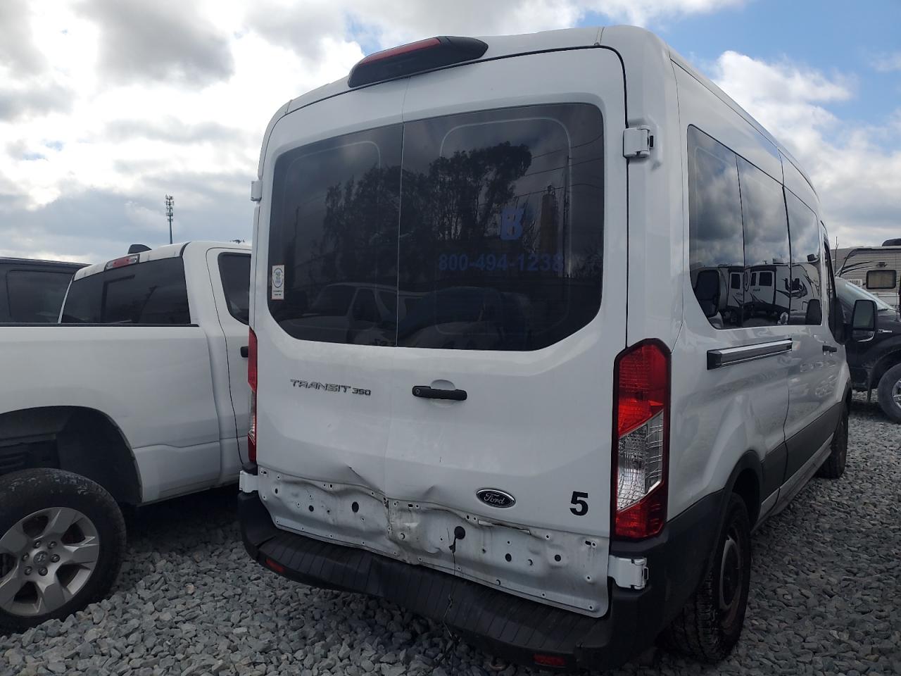 2021 Ford Transit VIN 1FBAX2C80MKA80234 Copart auction photo, rear end / side damage thumbnail 4