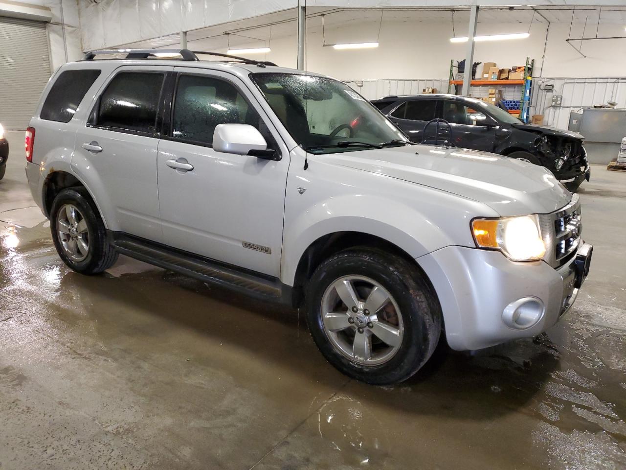 2008 Ford Escape VIN 1FMCU94148KD33502 Copart auction photo, front end / side damage thumbnail 4