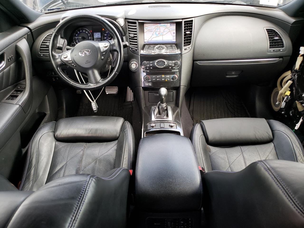 2017 Infiniti QX70 VIN JN8CS1MW2HM416474 Copart auction photo, rear end / front end damage thumbnail 8