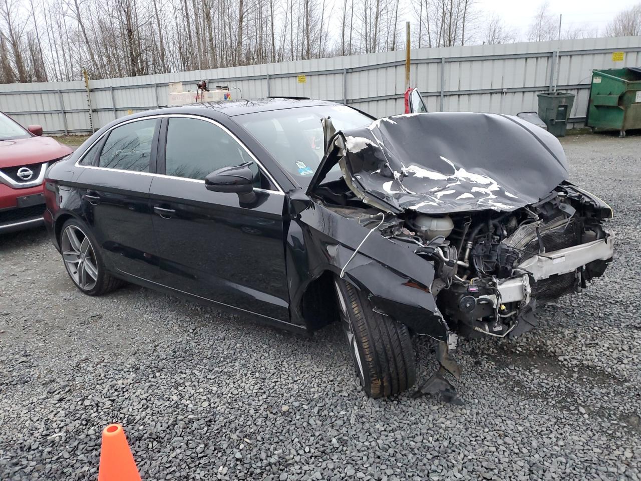 2015 Audi A3 VIN WAUEFGFF3F1054479 Copart auction photo, front end damage thumbnail 4