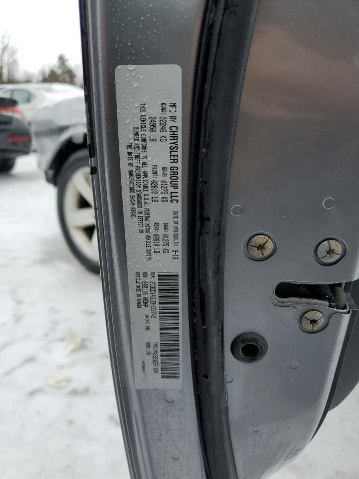 2014 Dodge Challenger VIN 2C3CDYAG1EH133742 Copart auction photo, front end damage thumbnail 12