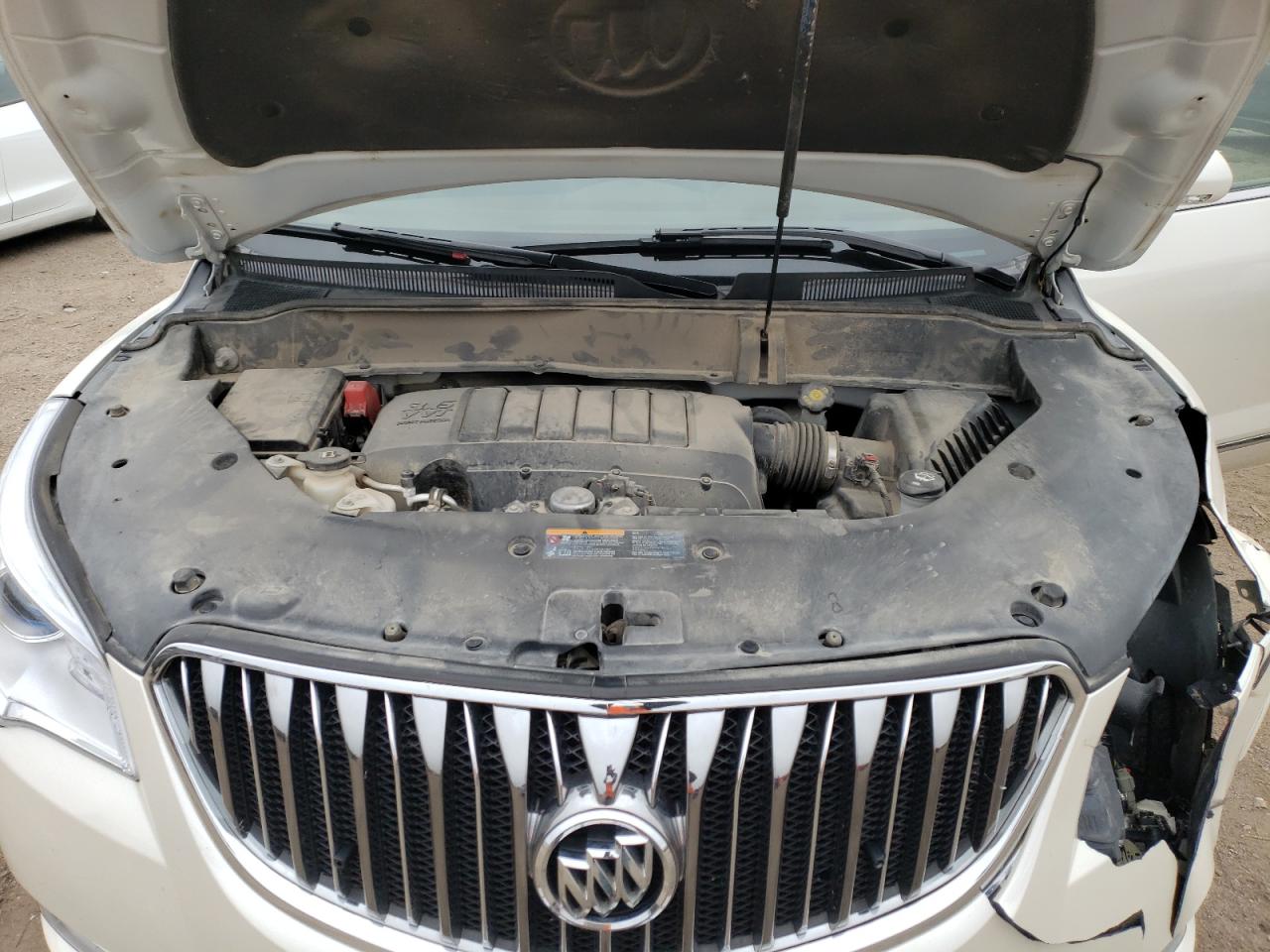 2014 Buick Enclave VIN 5GAKRBKD5EJ297571 Copart auction photo, front end / side damage thumbnail 12