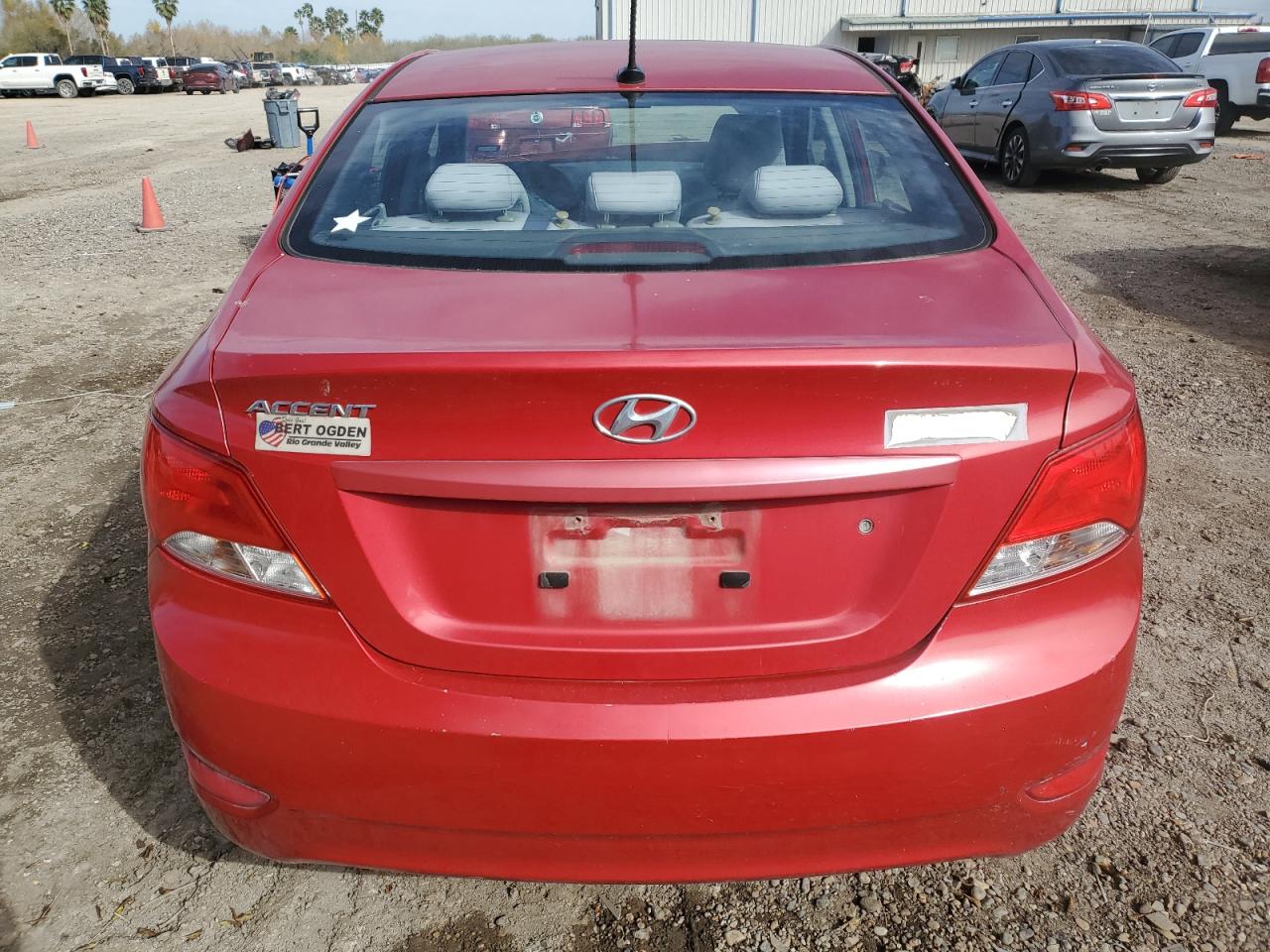 2016 Hyundai Accent VIN KMHCT4AE2GU117888 Copart auction photo, front end / minor dent/scratches damage thumbnail 6
