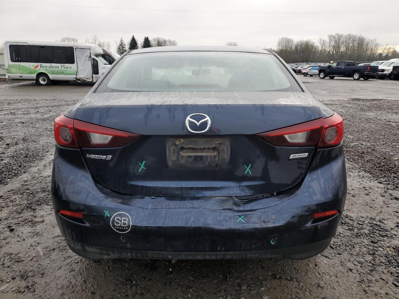 2015 Mazda 3 VIN JM1BM1U74F1238981 Copart auction photo, rear end / front end damage thumbnail 6