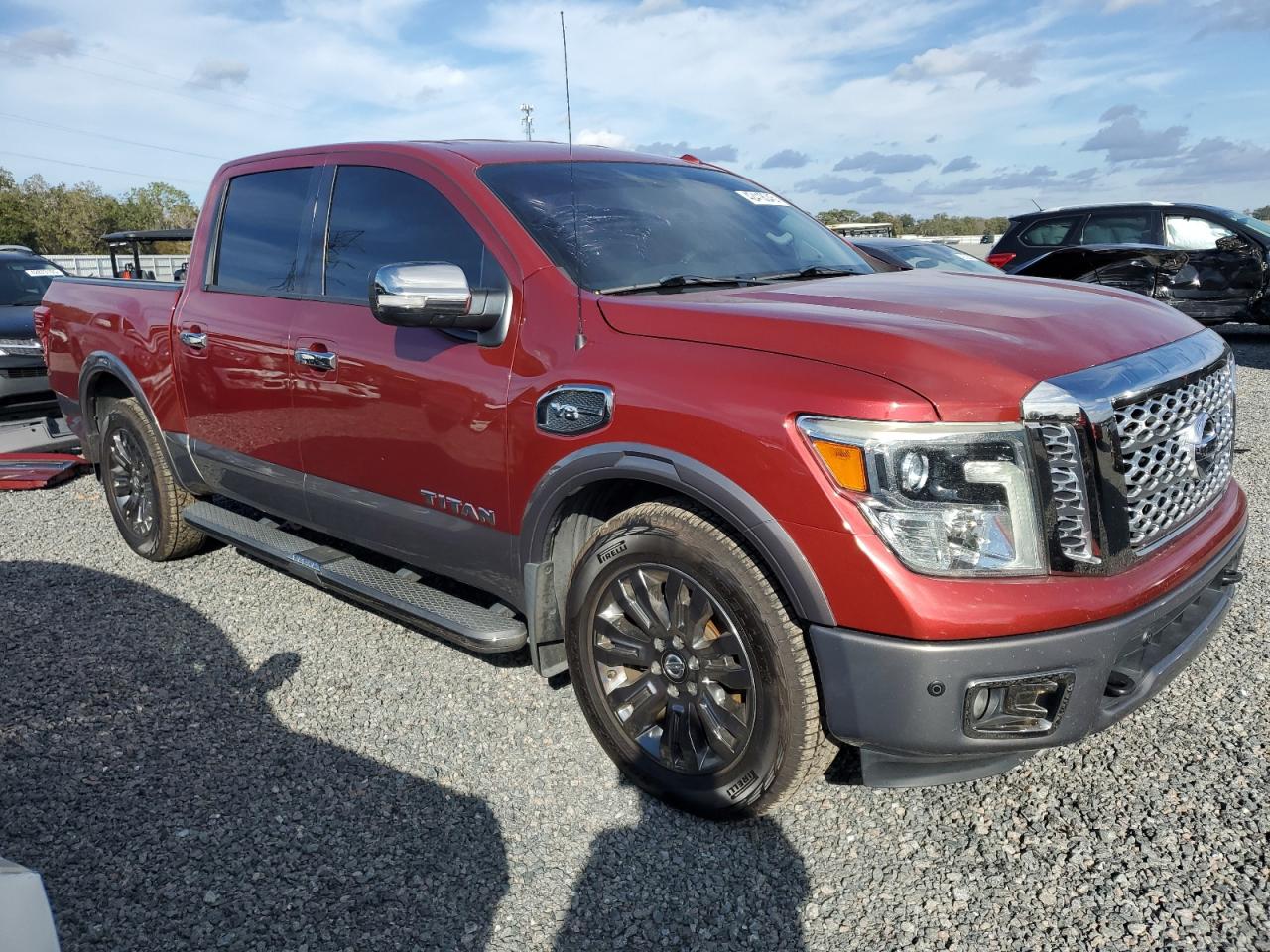 2017 Nissan Titan VIN 1N6AA1E64HN520833 Copart auction photo, rear end / minor dent/scratches damage thumbnail 4
