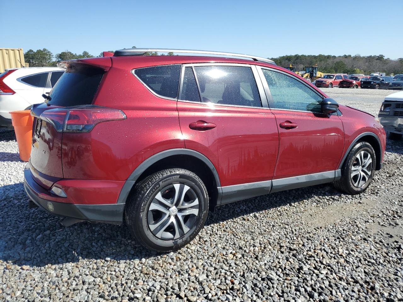 2018 Toyota RAV 4 VIN 2T3ZFREV6JW496563 Copart auction photo, front end / side damage thumbnail 3
