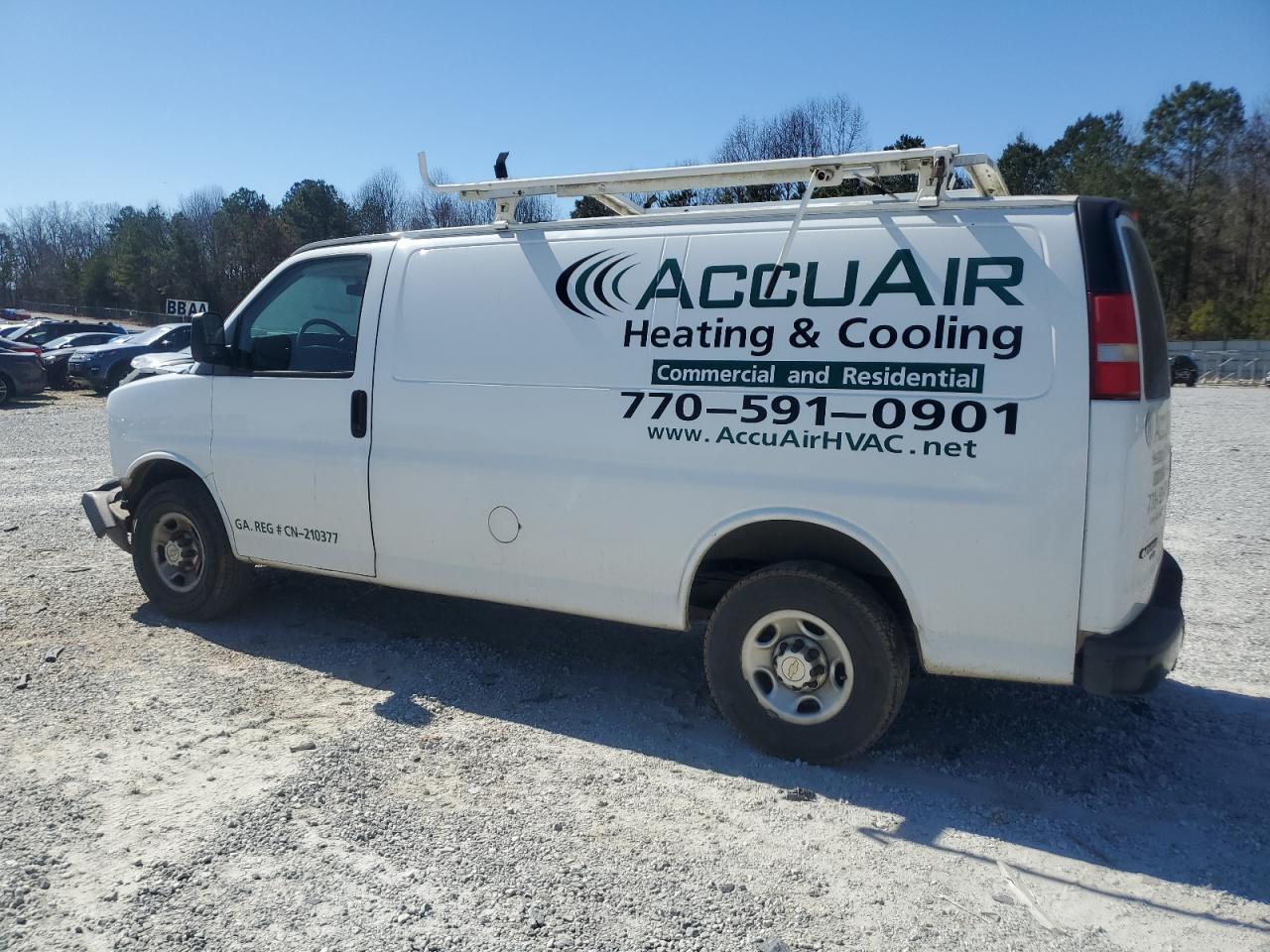 2014 Chevrolet Express VIN 1GCWGFBA3E1131942 Copart auction photo, front end damage thumbnail 2