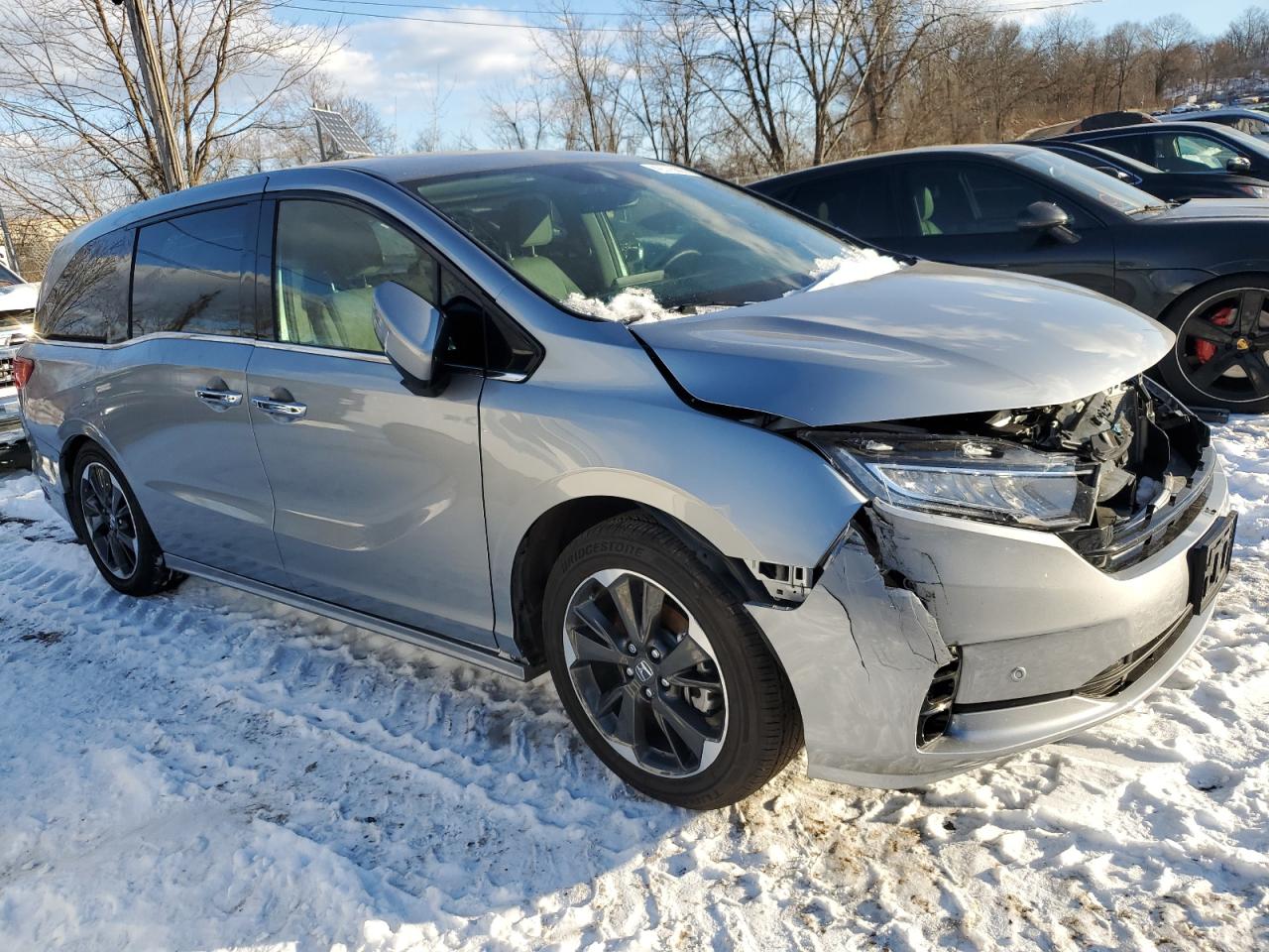 2024 Honda Odyssey VIN 5FNRL6H95RB034874 Copart auction photo, all over damage thumbnail 4
