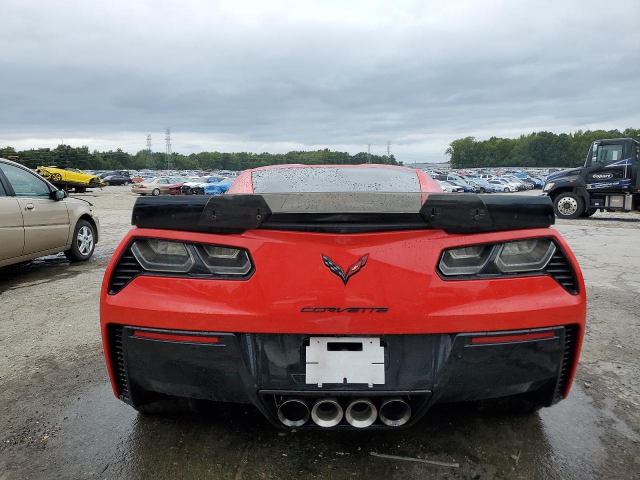 2016 Chevrolet Corvette VIN 1G1YS2D65G5605130 Copart auction photo, front end / side damage thumbnail 6
