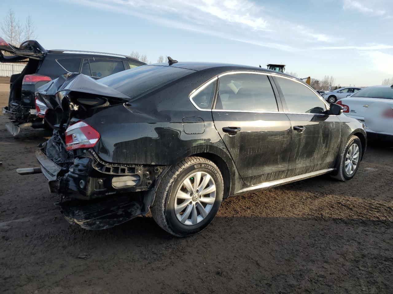 2015 Volkswagen Passat VIN 1VWBS7A31FC080871 Copart auction photo, rear end damage thumbnail 3