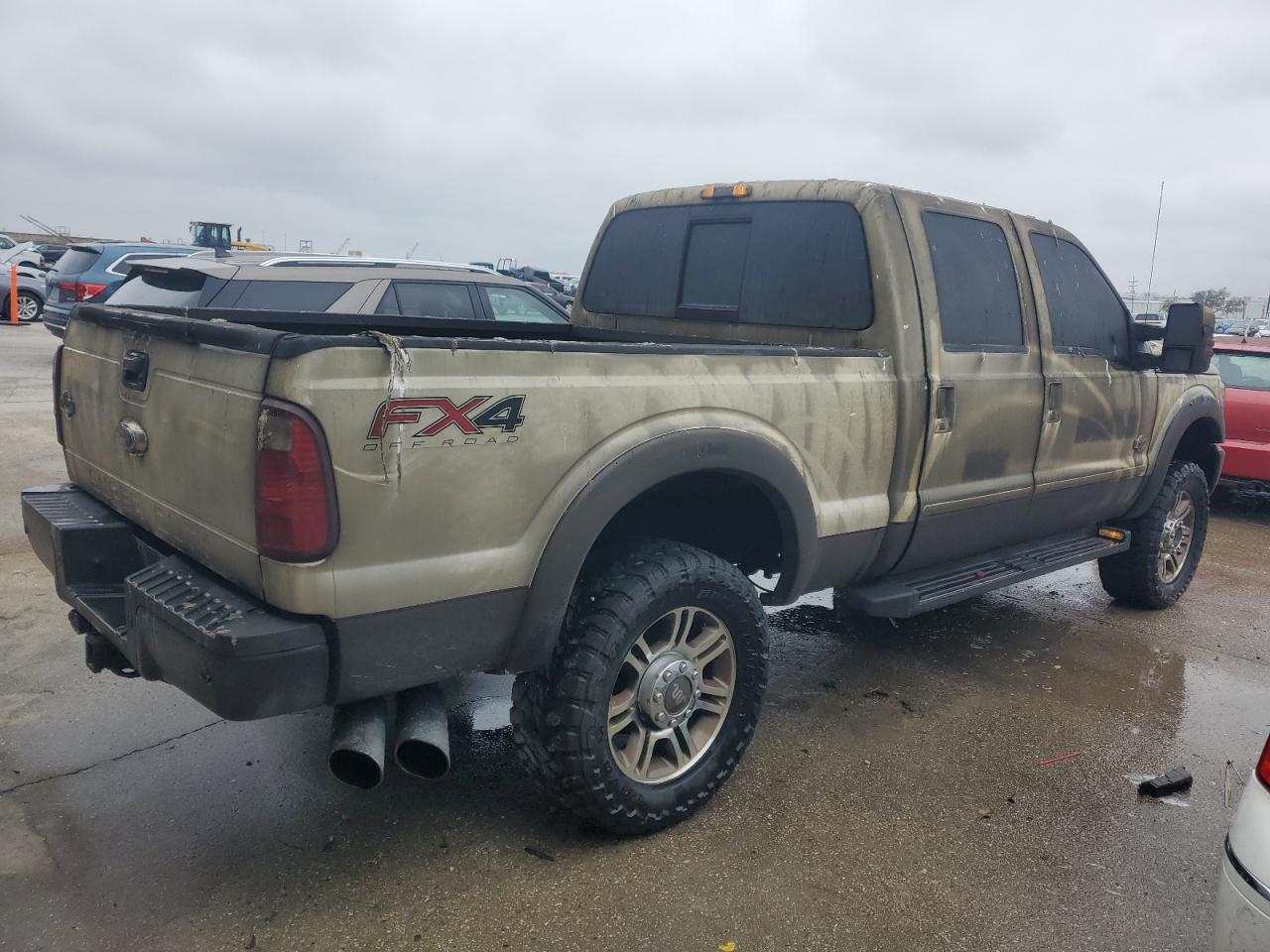 2016 Ford F250 VIN 1FT7W2BTXGEC49290 Copart auction photo, burn damage thumbnail 3