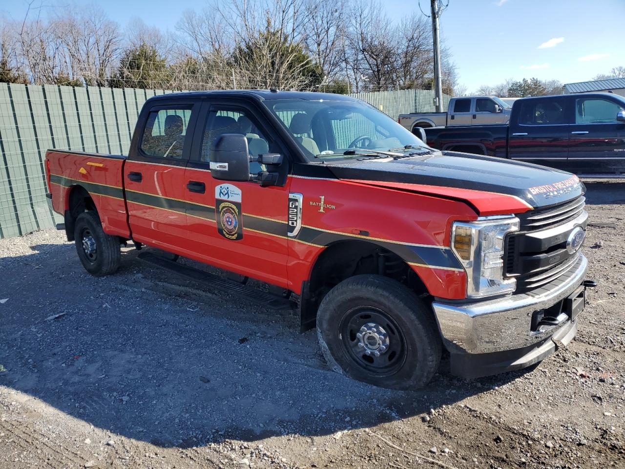 2019 Ford F250 VIN 1FT7W2B64KED85479 Copart auction photo, front end / rear end damage thumbnail 4