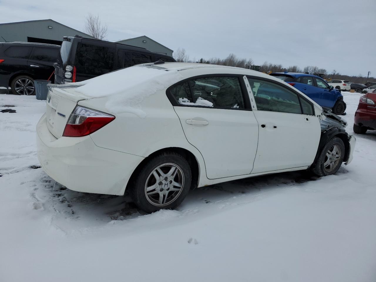 2012 Honda Civic VIN JHMFB4F20CS800289 Copart auction photo, front end / stripped damage thumbnail 3