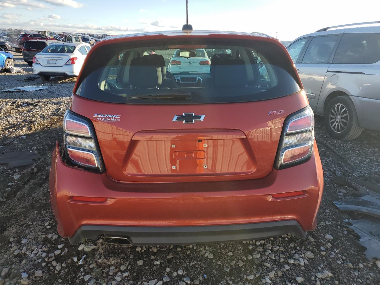 2020 Chevrolet Sonic VIN 1G1JD6SB3L4110623 Copart auction photo, side damage thumbnail 6
