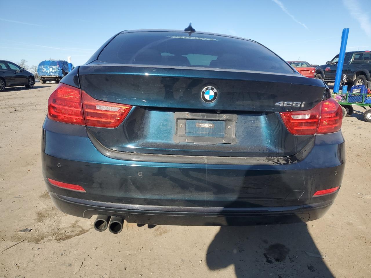2016 BMW 4er VIN WBA4A9C53GG506074 Copart auction photo, undercarriage / rear end damage thumbnail 6