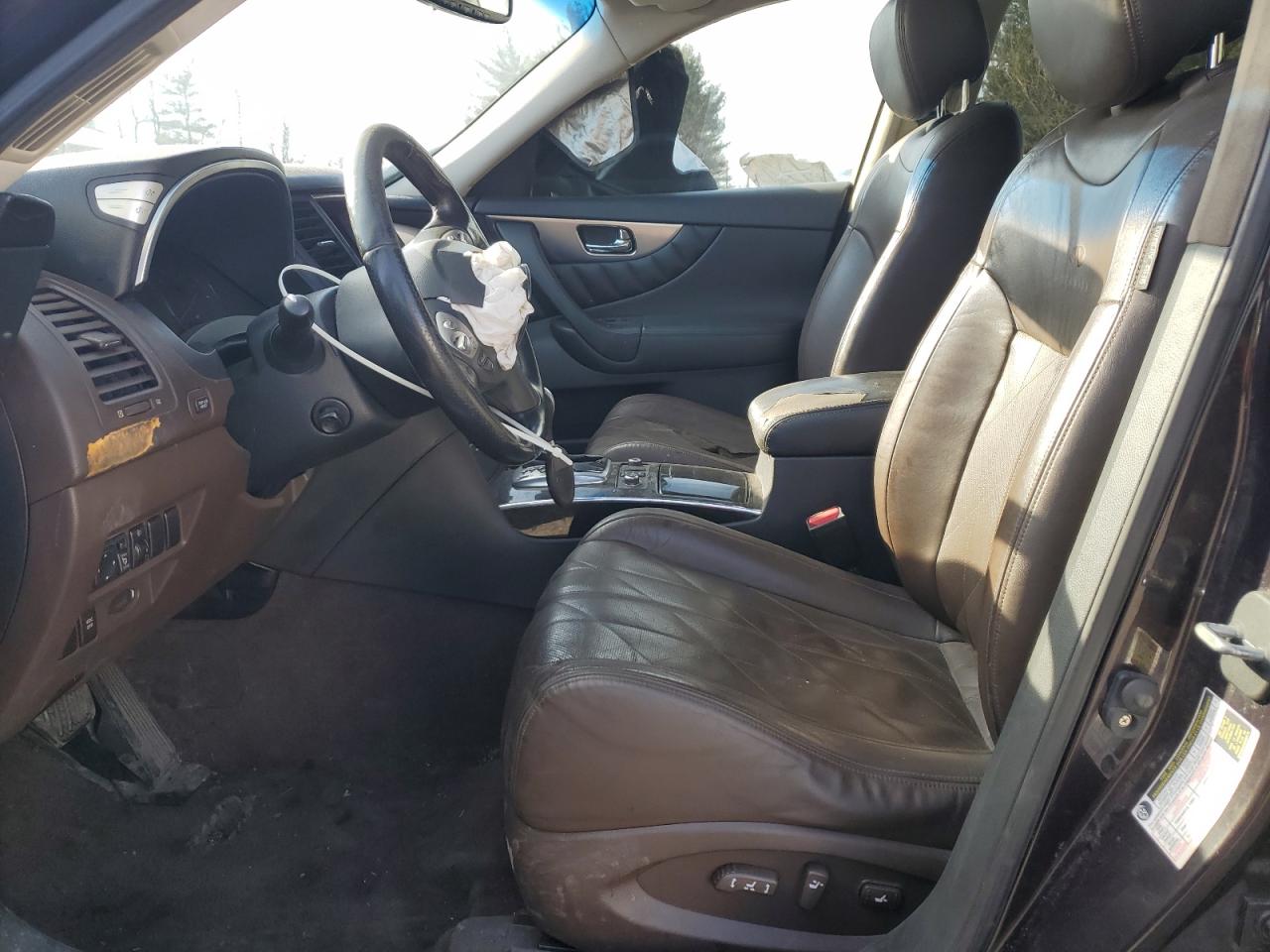 2010 Infiniti FX VIN JN8AS1MW9AM852168 Copart auction photo, front end / minor dent/scratches damage thumbnail 7