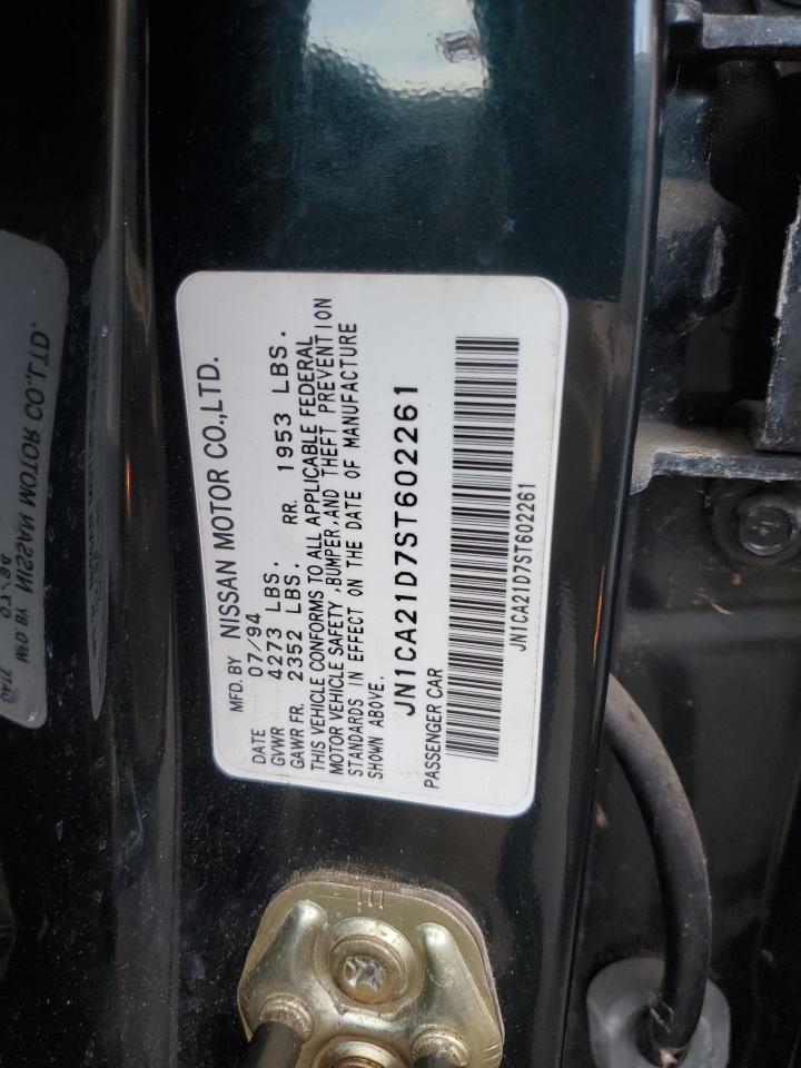 1995 Nissan Maxima VIN JN1CA21D7ST602261 Copart auction photo, vandalism / front end damage thumbnail 12